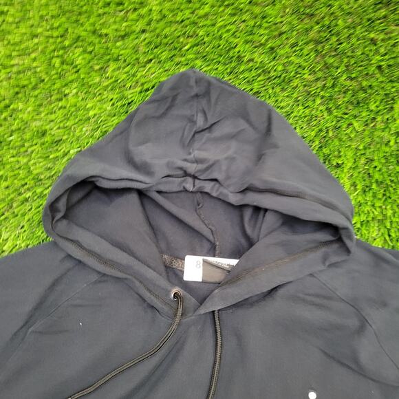 NIKE Jordan Hoodie XL 24x29 Black Jumpman Embroidered-Logo - Picture 13 of 16